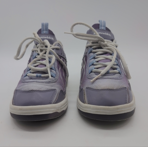 Brunswick LAZER K518-7 Sz 6.5 M Purple Bowling Shoes - Picture 2 of 9